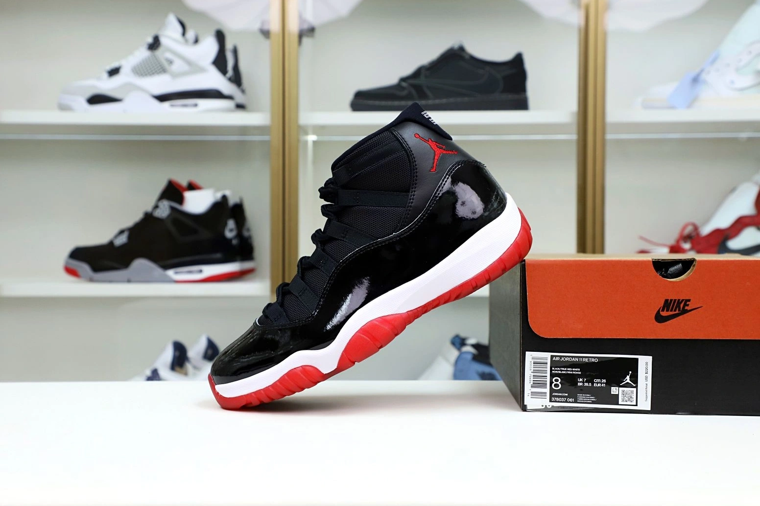 JORDAN 2019 RETRO 11 AIR 'BRED' 0123